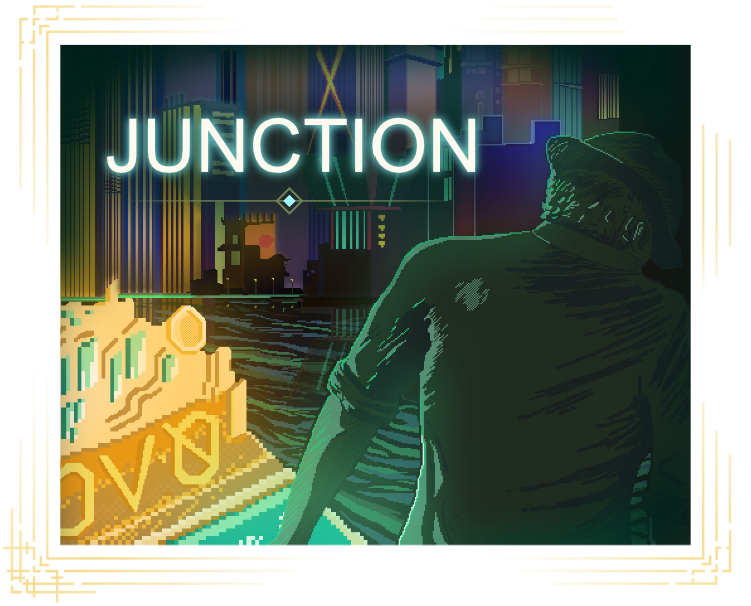 Neon-noir vibes, atompunk sci-fi, and roguelike shooters